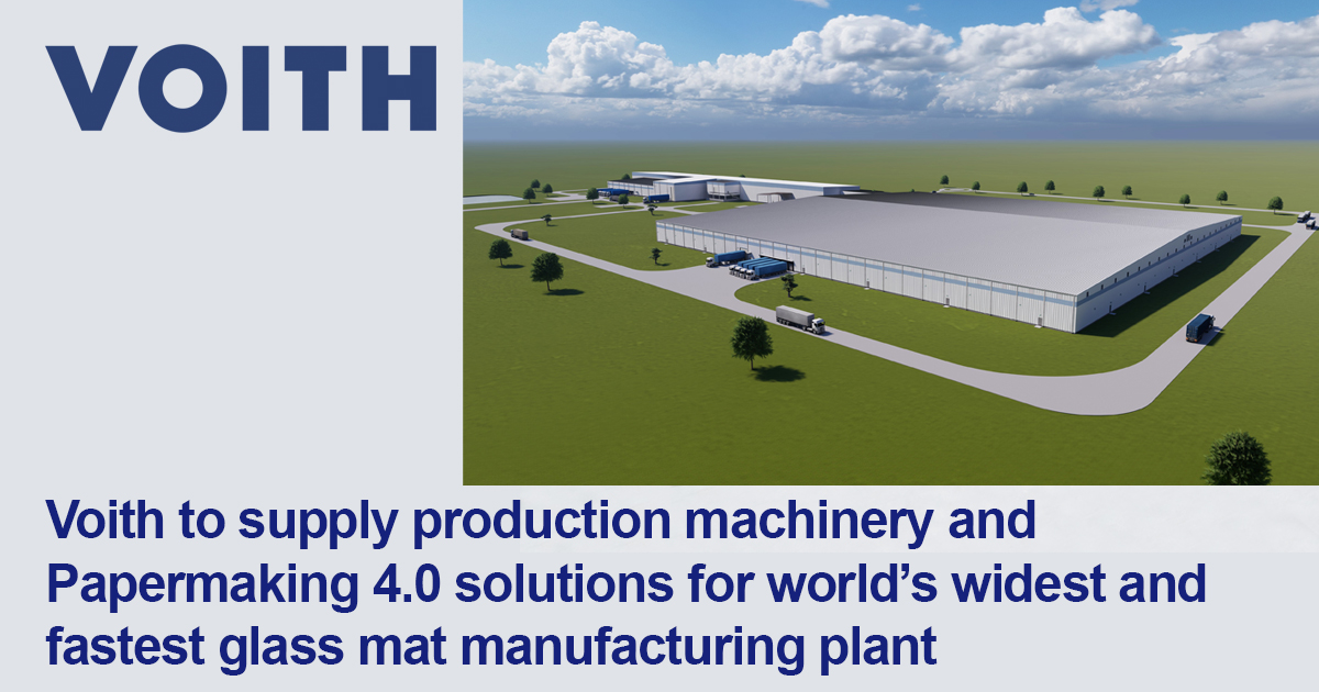 Voith to supply production machinery and Papermaking 4.0 solutions for