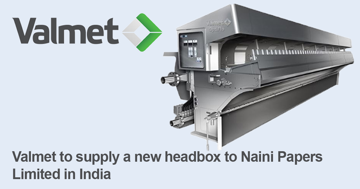 Valmet to supply a new headbox to Naini Papers Limited in India
