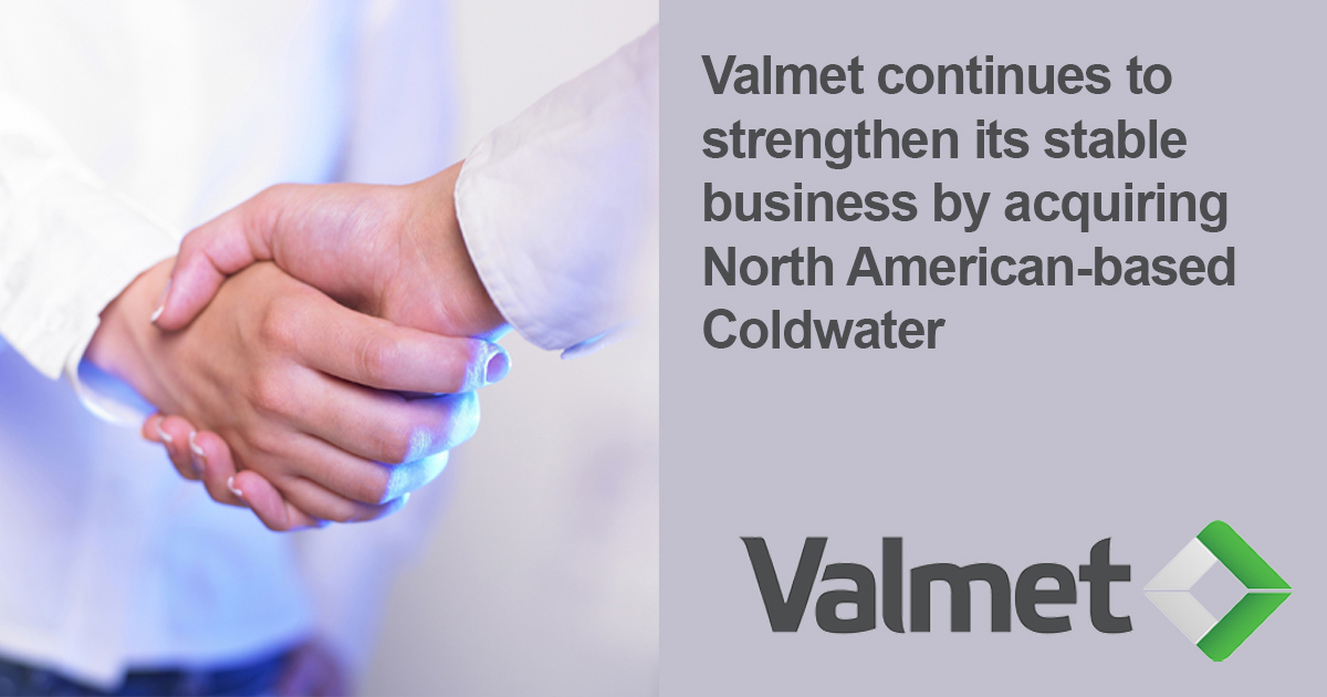 Valmet acquires North Americanbased Coldwater