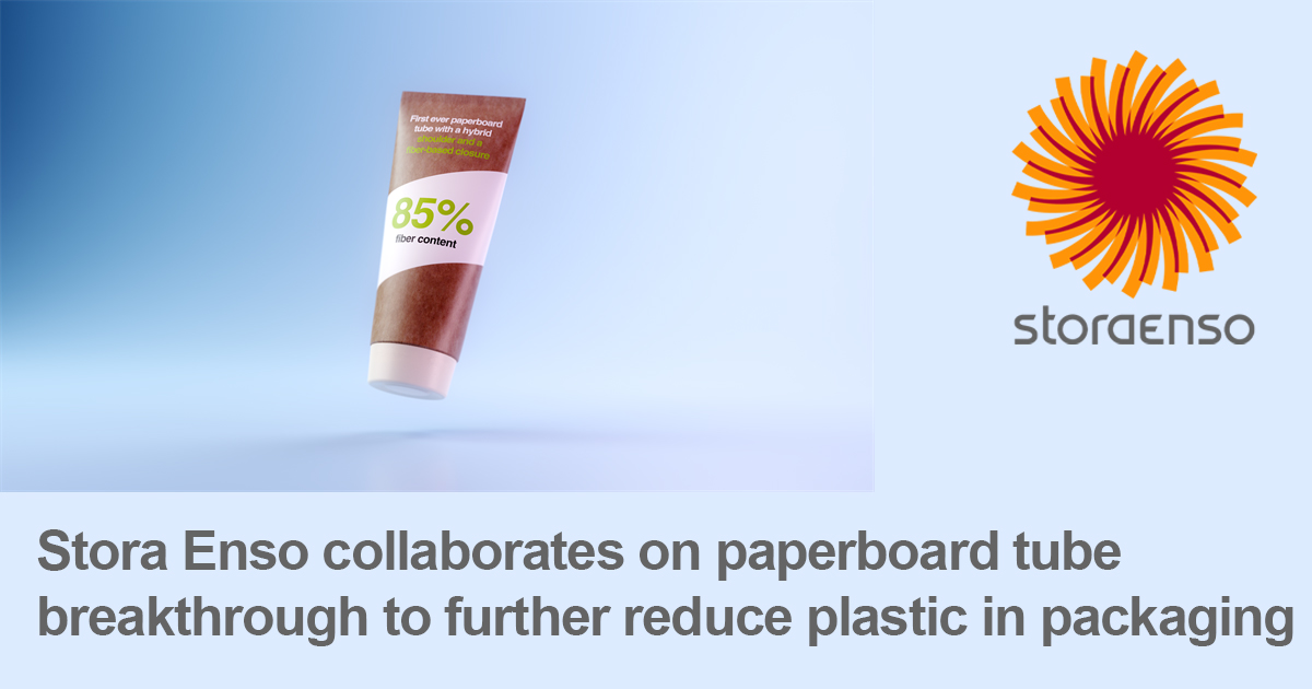 Stora Enso collaborates on paperboard tube breakthrough to further