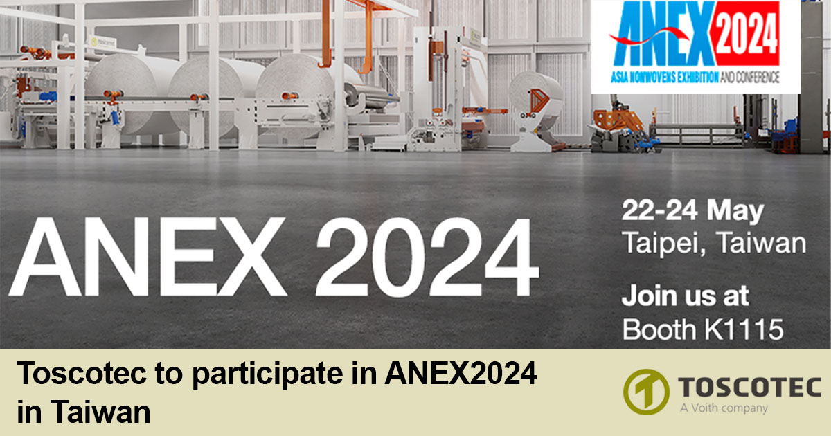 Toscotec to participate in ANEX2024 in Taiwan