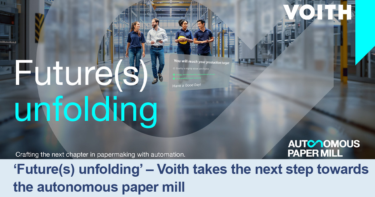 Voith takes the next step towards the autonomous paper mill