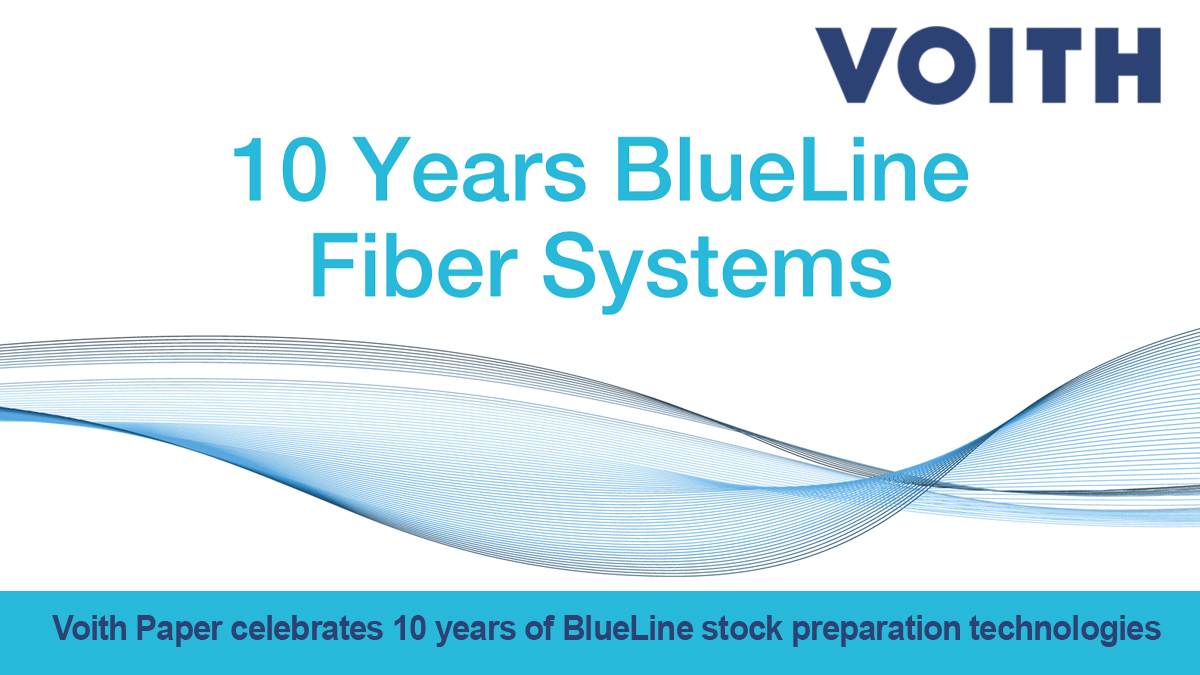 Voith Paper celebrates 10 years of BlueLine stock preparation technologies